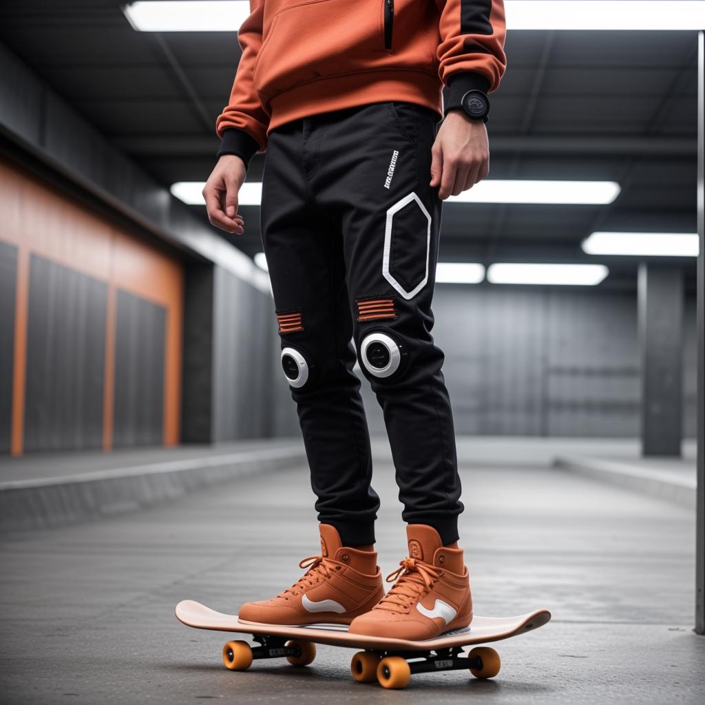 A skatewear design futuristic 